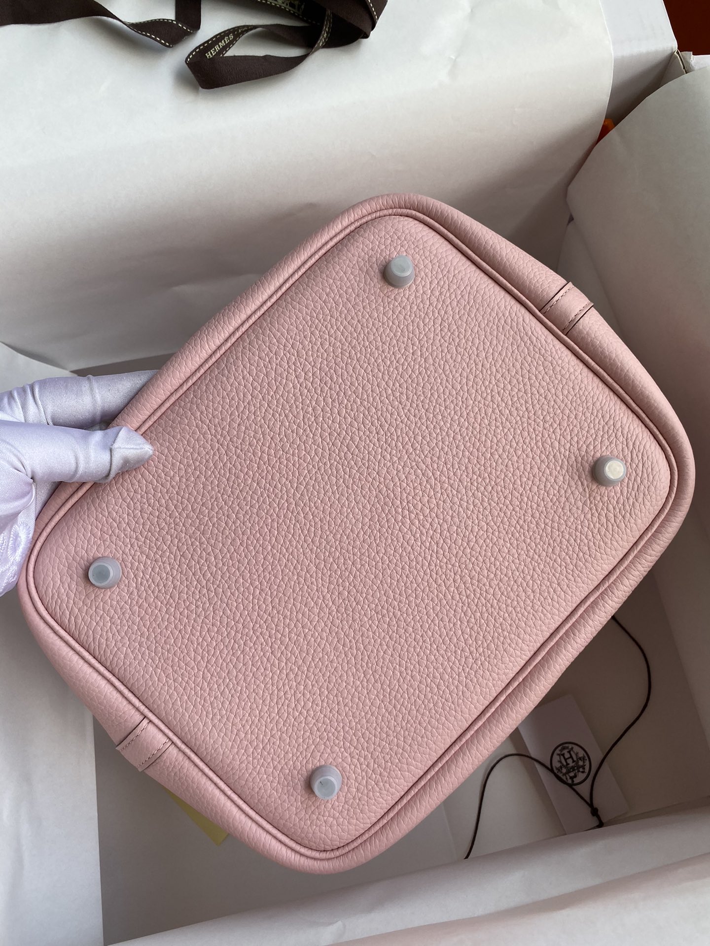 Hermes Picotin Lock 22 Bag In Pink Clemence Leather